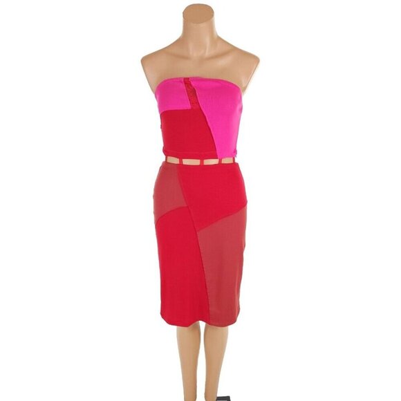 Andersson Bell Cotton Midi Dress Size S Pink $470 - Picture 2 of 14